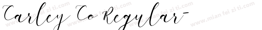 Carley Co Regular字体转换